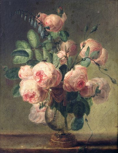 Vaas met Bloemen door Pierre Joseph Redouté